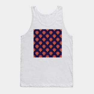 Red Halloween Pattern Tank Top